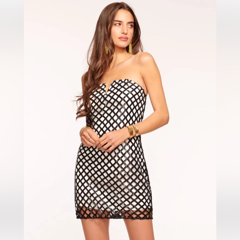 RAMY BROOK***Strapless Valerie Cocktail Embellished Dress****US 2 $595 NWT